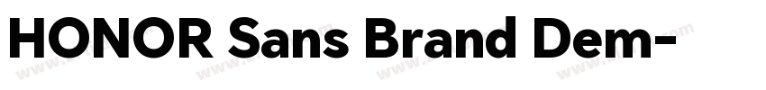HONOR Sans Brand Dem字体转换